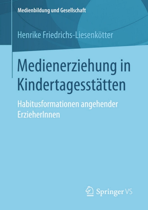 Cover image for book Medienerziehung in Kindertagesstätten