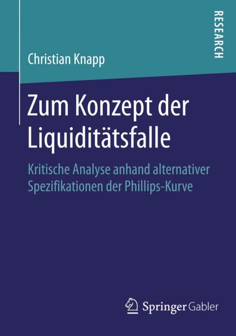 Cover image for book Zum Konzept der Liquiditätsfalle