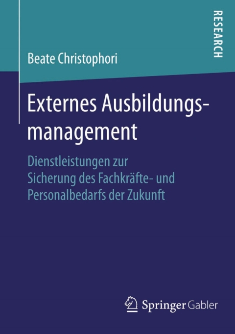Cover image for book Externes Ausbildungsmanagement