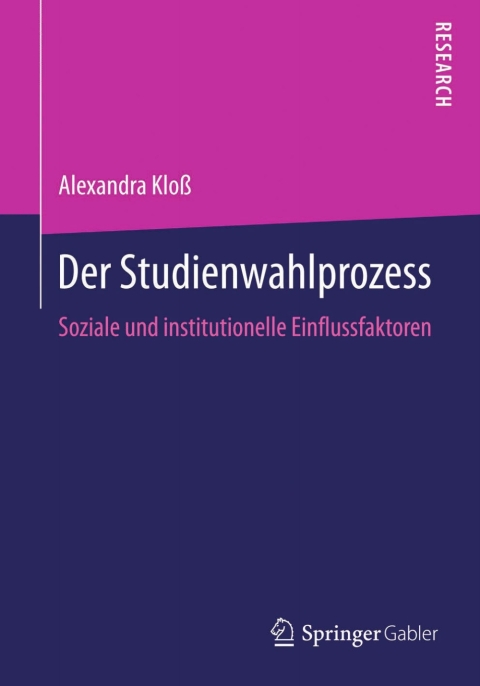 Cover image for book Der Studienwahlprozess