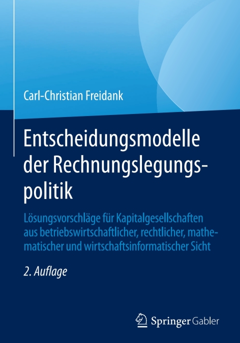 Cover image for book Entscheidungsmodelle der Rechnungslegungspolitik