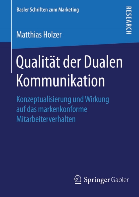 Cover image for book Qualität der Dualen Kommunikation