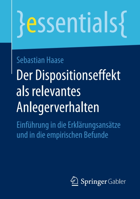 Cover image for book Der Dispositionseffekt als relevantes Anlegerverhalten