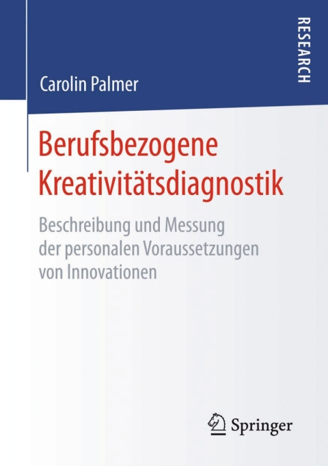Cover image for book Berufsbezogene Kreativitätsdiagnostik