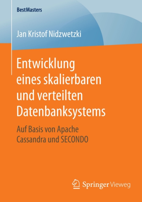 Cover image for book Entwicklung eines skalierbaren und verteilten Datenbanksystems