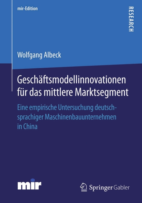 Cover image for book Geschäftsmodellinnovationen für das mittlere Marktsegment