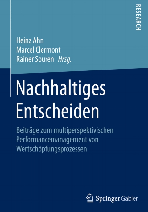 Cover image for book Nachhaltiges Entscheiden