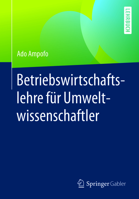 Cover image for book Betriebswirtschaftslehre für Umweltwissenschaftler