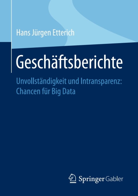 Cover image for book Geschäftsberichte