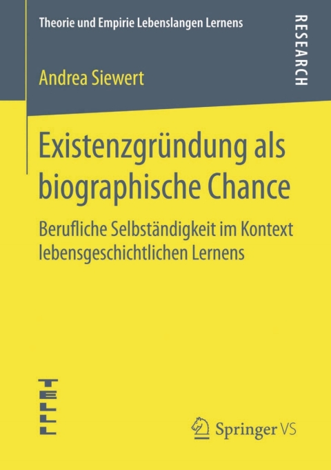 Cover image for book Existenzgründung als biographische Chance