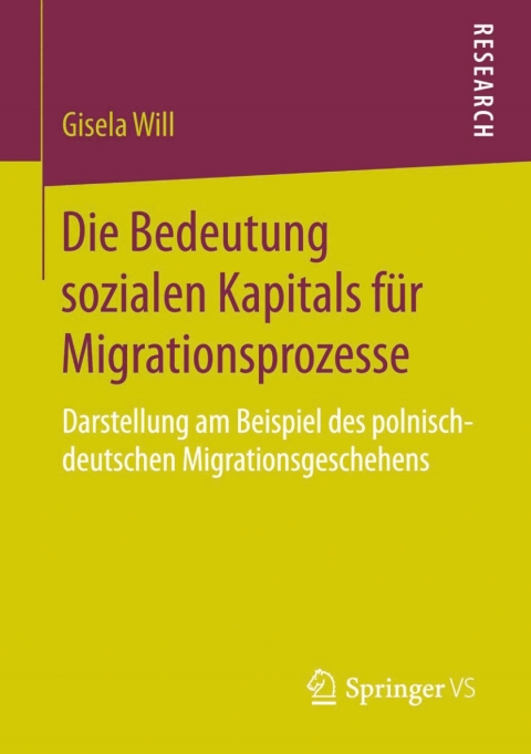 Cover image for book Die Bedeutung sozialen Kapitals für Migrationsprozesse