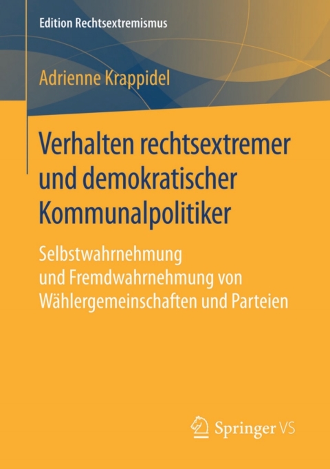 Cover image for book Verhalten rechtsextremer und demokratischer Kommunalpolitiker