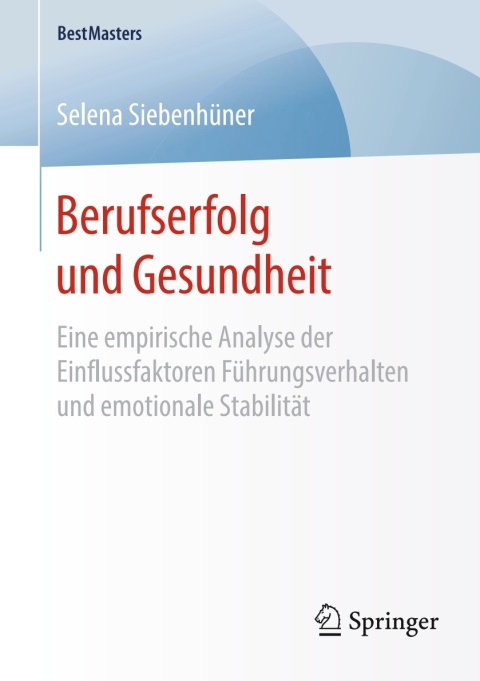 Cover image for book Berufserfolg und Gesundheit