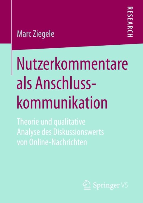 Cover image for book Nutzerkommentare als Anschlusskommunikation