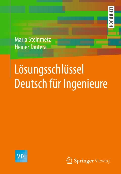 Cover image for book Lösungsschlüssel Deutsch für Ingenieure