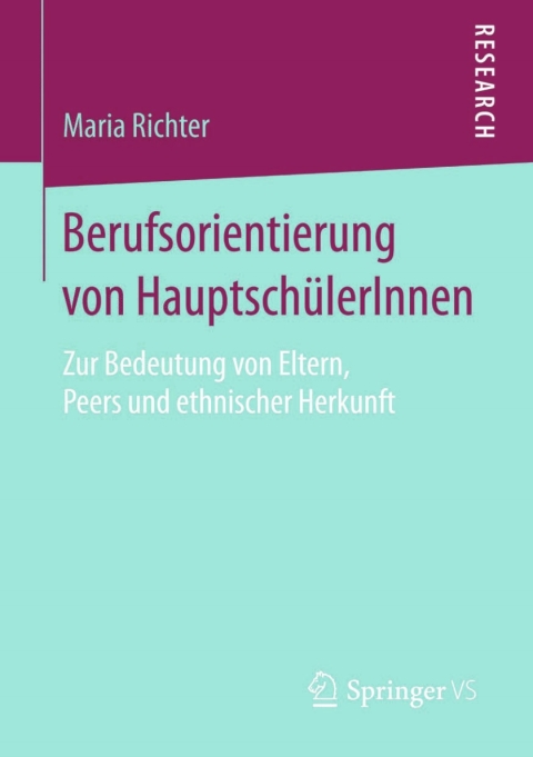 Cover image for book Berufsorientierung von HauptschülerInnen