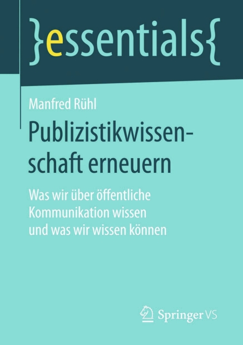 Cover image for book Publizistikwissenschaft erneuern