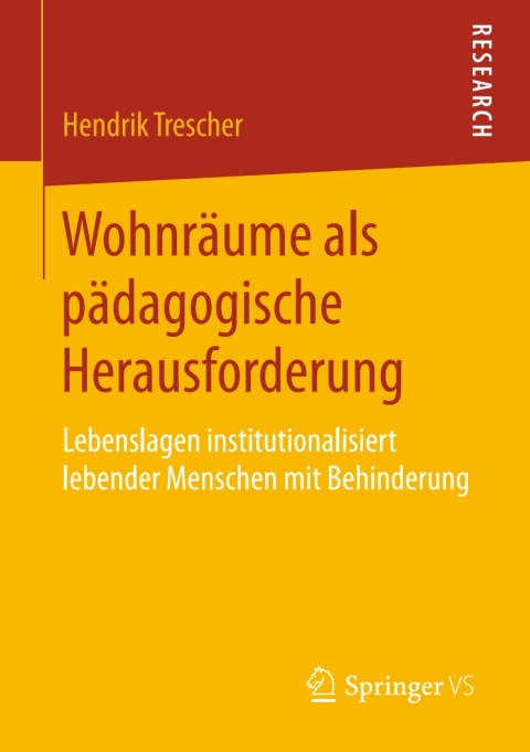 Cover image for book Wohnräume als pädagogische Herausforderung