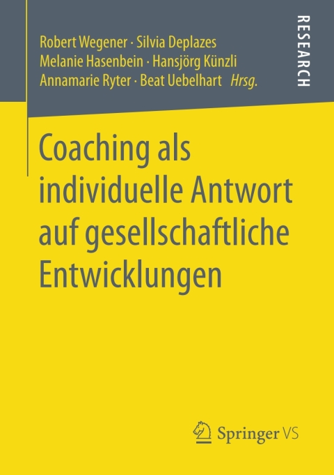 Cover image for book Coaching als individuelle Antwort auf gesellschaftliche Entwicklungen