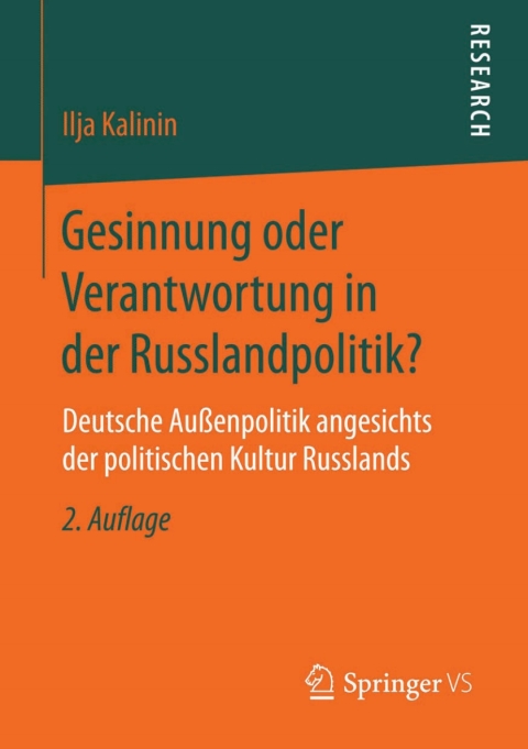 Cover image for book Gesinnung oder Verantwortung in der Russlandpolitik?