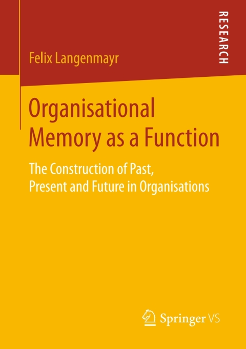 Cover image for book Organisational Memory as a Function