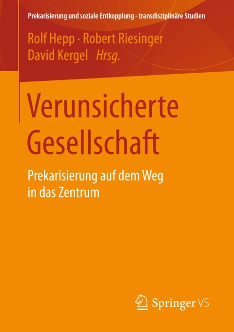 Cover image for book Verunsicherte Gesellschaft