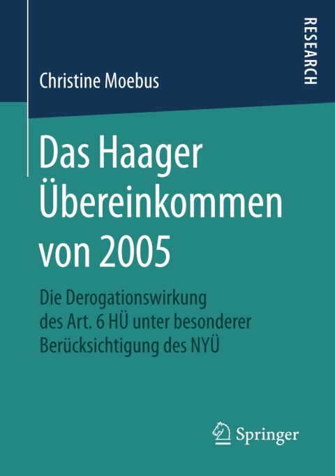 Cover image for book Das Haager Übereinkommen von 2005