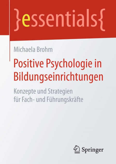 Cover image for book Positive Psychologie in Bildungseinrichtungen