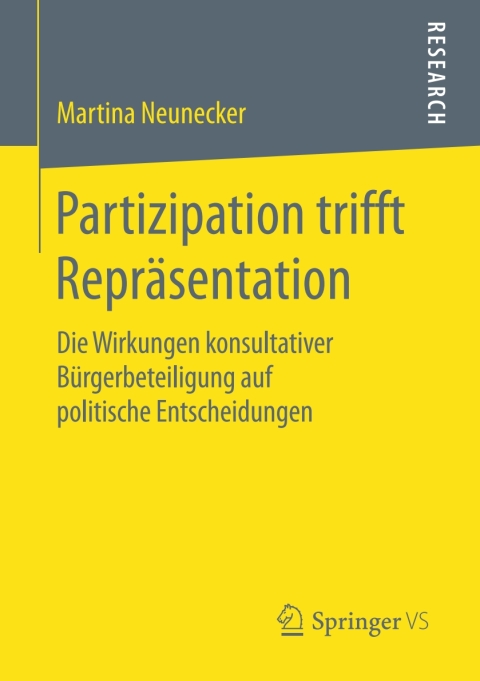 Cover image for book Partizipation trifft Repräsentation