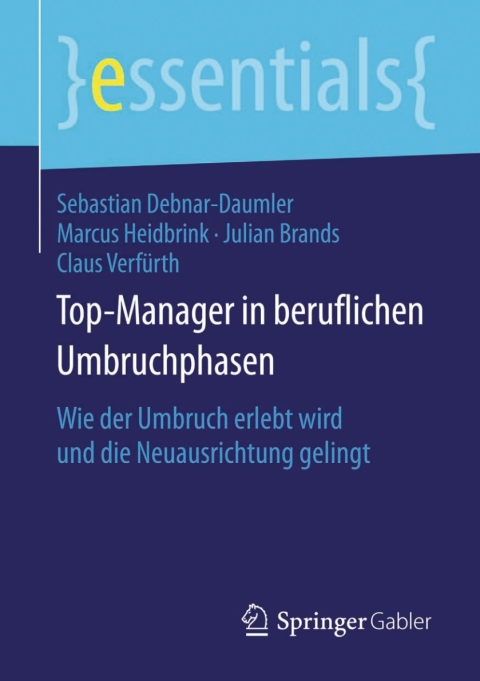 Cover image for book Top-Manager in beruflichen Umbruchphasen