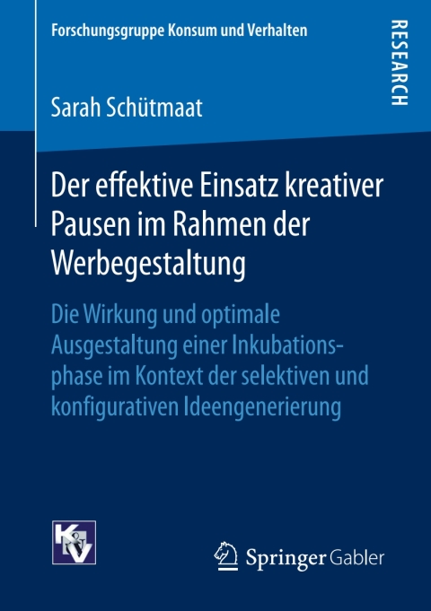 Cover image for book Der effektive Einsatz kreativer Pausen im Rahmen der Werbegestaltung