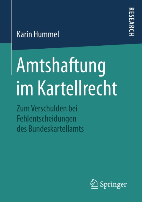 Cover image for book Amtshaftung im Kartellrecht