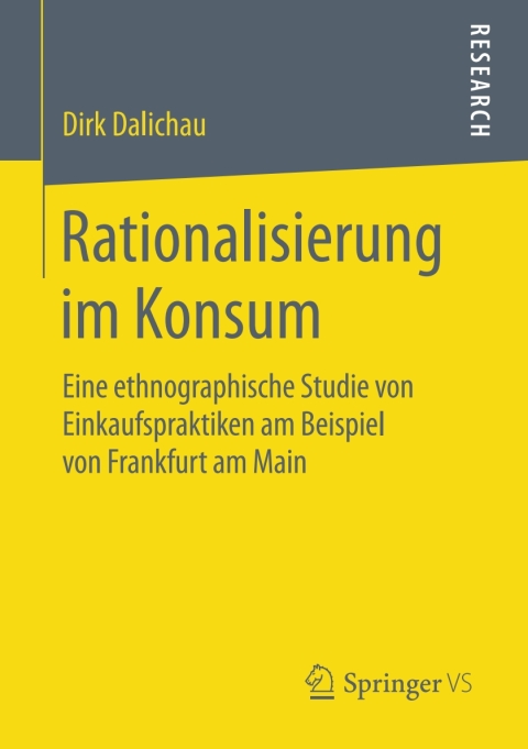 Cover image for book Rationalisierung im Konsum