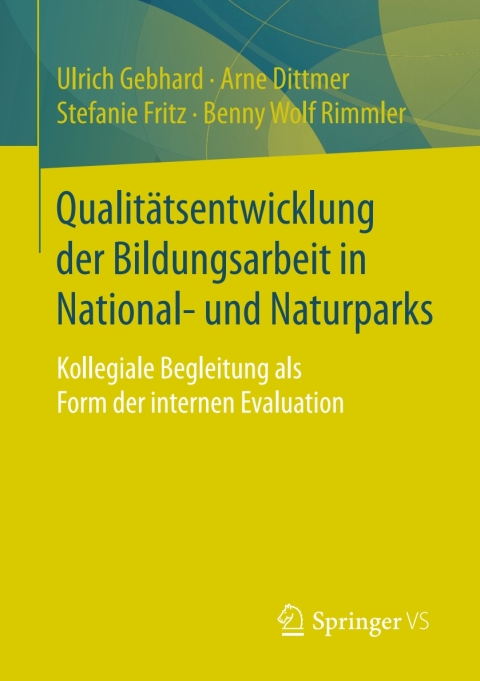Cover image for book Qualitätsentwicklung der Bildungsarbeit in National- und Naturparks