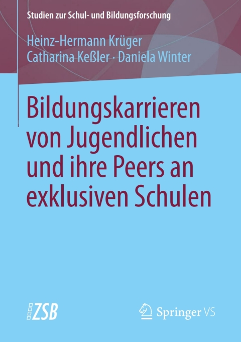 Cover image for book Bildungskarrieren von Jugendlichen und ihre Peers an exklusiven Schulen