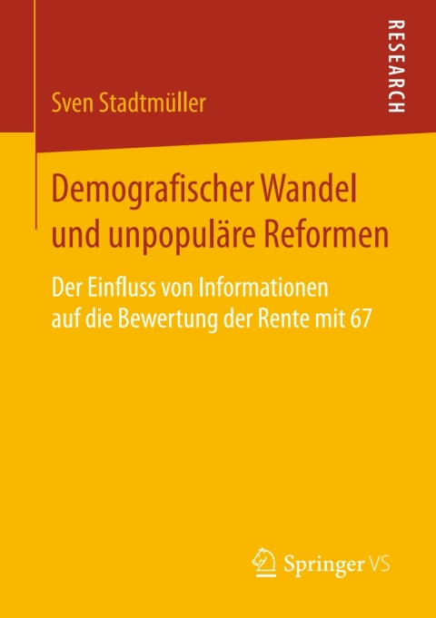 Cover image for book Demografischer Wandel und unpopuläre Reformen
