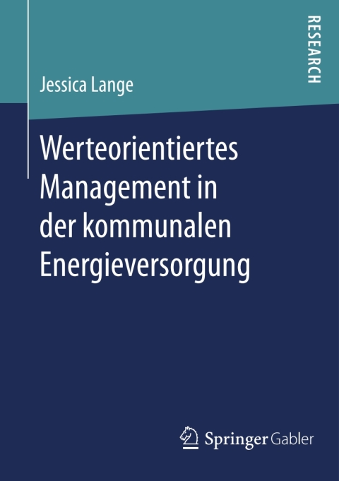 Cover image for book Werteorientiertes Management in der kommunalen Energieversorgung