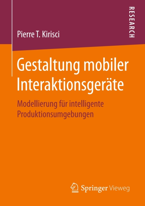 Cover image for book Gestaltung mobiler Interaktionsgeräte