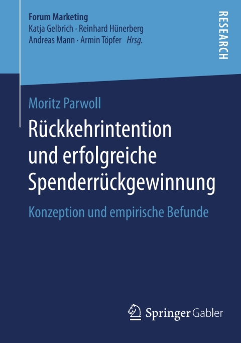 Cover image for book Rückkehrintention und erfolgreiche Spenderrückgewinnung