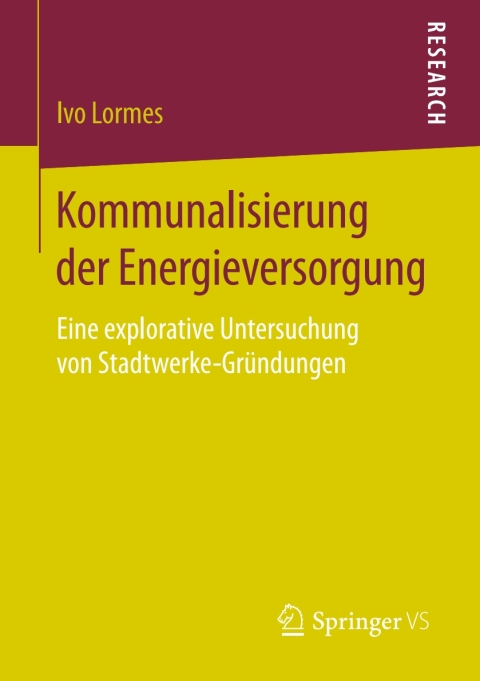 Cover image for book Kommunalisierung der Energieversorgung