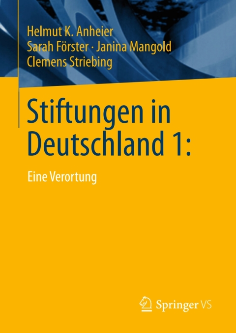 Cover image for book Stiftungen in Deutschland 1: