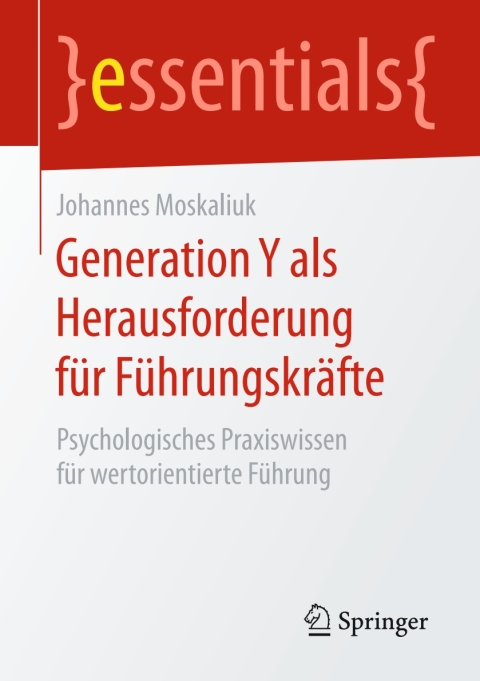 Cover image for book Generation Y als Herausforderung für Führungskräfte