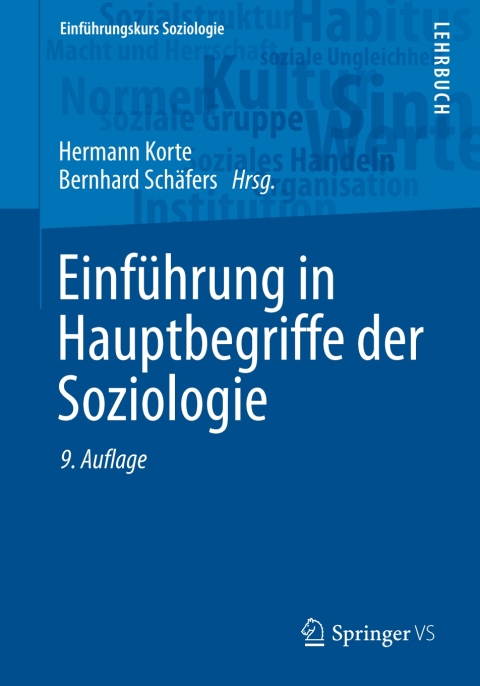 Cover image for book Einführung in Hauptbegriffe der Soziologie