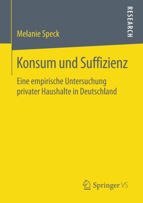 Cover image for book Konsum und Suffizienz