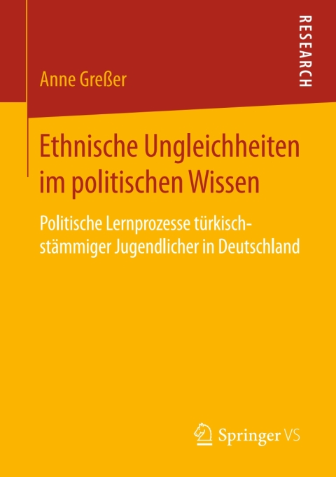 Cover image for book Ethnische Ungleichheiten im politischen Wissen