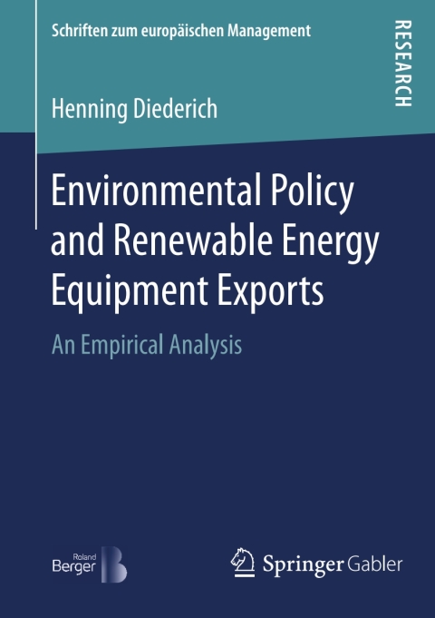 Cover image for book Environmental Policy and Renewable Energy Equipment Exports