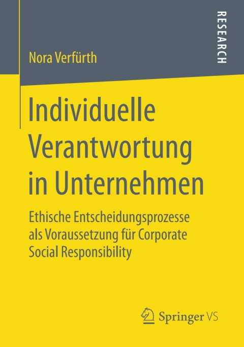 Cover image for book Individuelle Verantwortung in Unternehmen