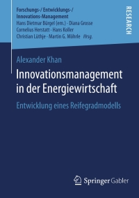 Cover image: Innovationsmanagement in der Energiewirtschaft 9783658135836