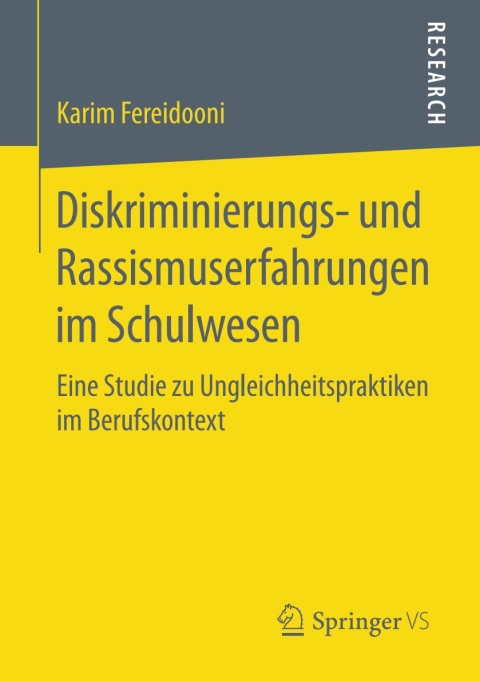 Cover image for book Diskriminierungs- und Rassismuserfahrungen im Schulwesen