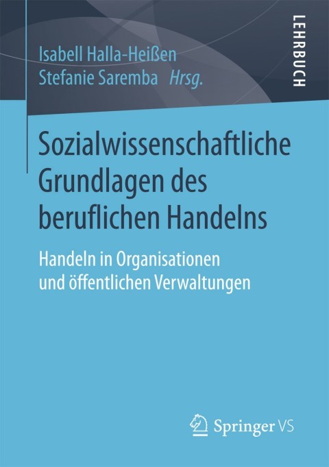 Cover image for book Sozialwissenschaftliche Grundlagen des beruflichen Handelns